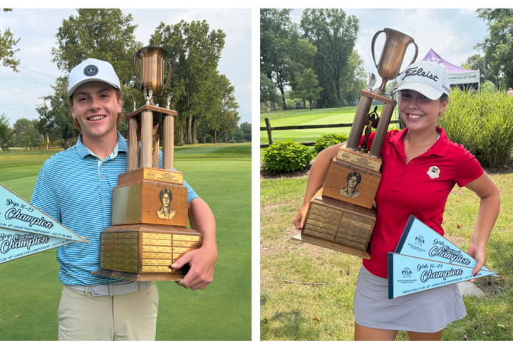 Millersburg’s Mast and Fairview Park’s Knaze show the game it takes to win the Kenny Novak Junior Tour Championship